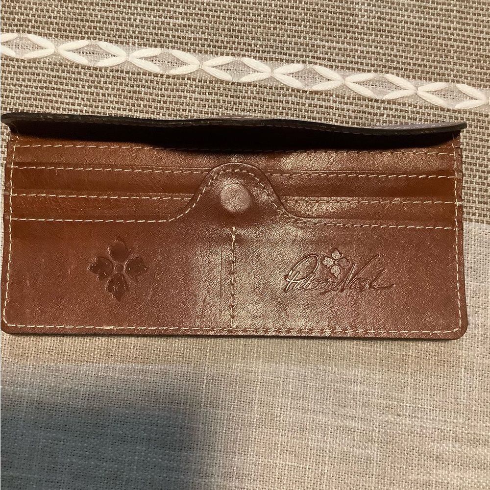 Patricia Nash Brown Leather Card Holder